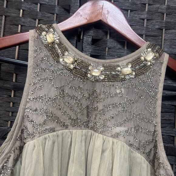 Anthropologie Moulinette Soeurs Beaded Dress size 6 - Picture 9 of 11